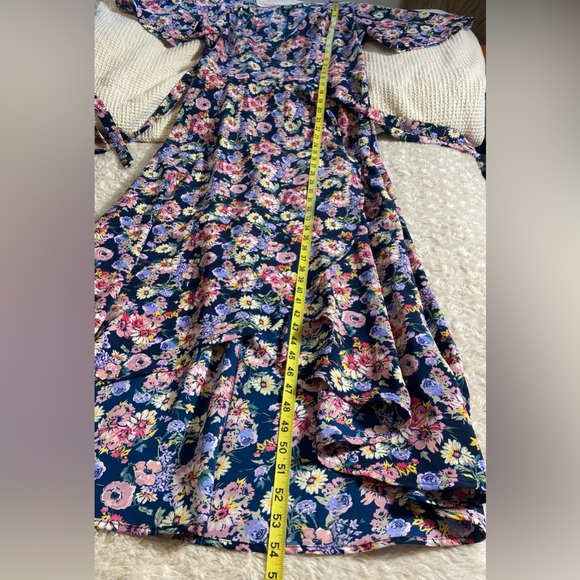 Bobeau Garden Party Floral Wrap Dress S Small - Picture 12 of 15